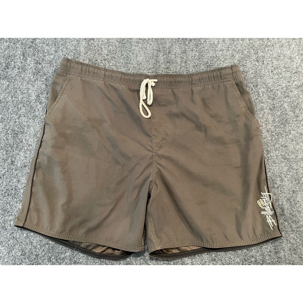 Billabong Men's Vintage Y2K Swim Trunks Brown Shorts Size 36 Read